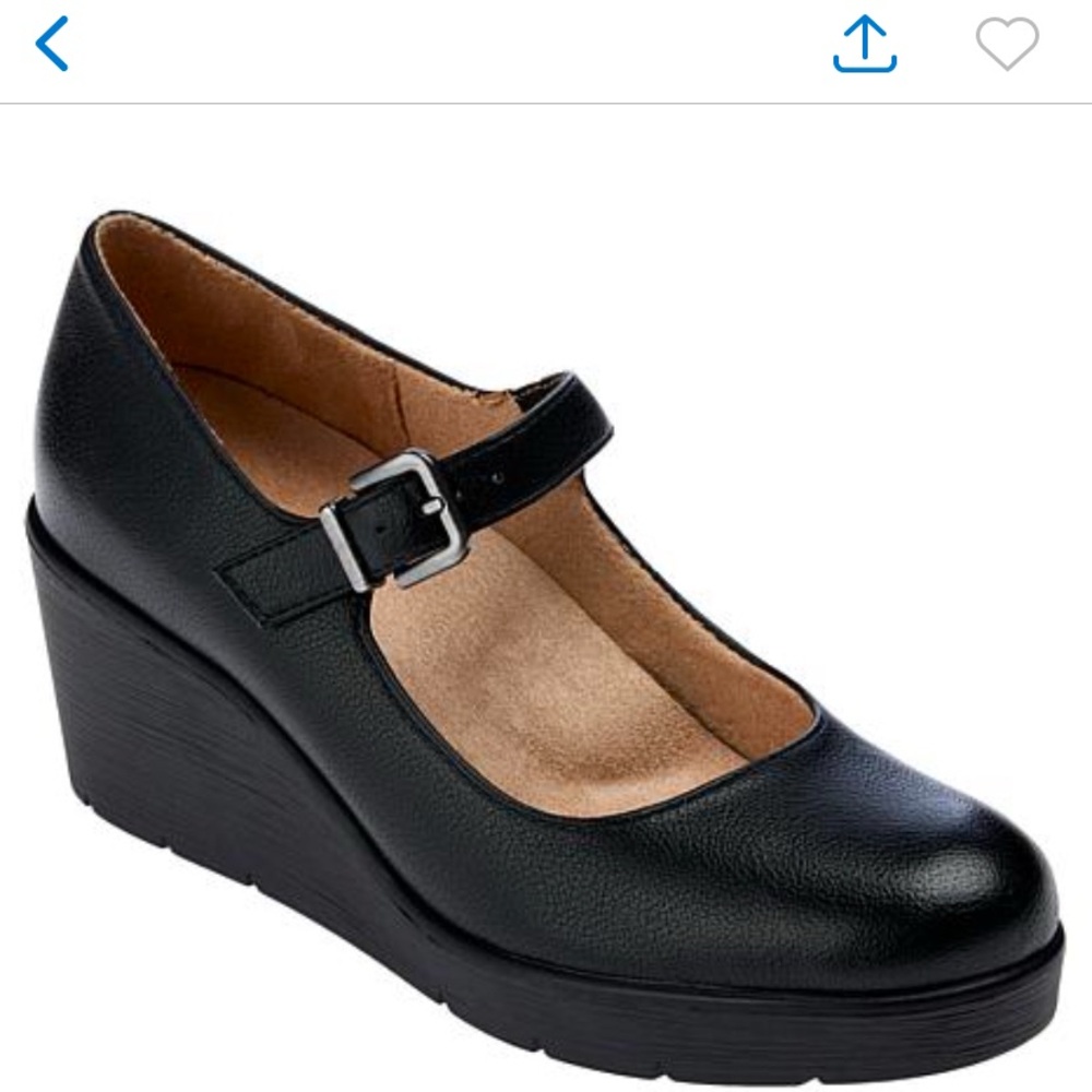 SOUL Naturalizer Black Wedge Shoes